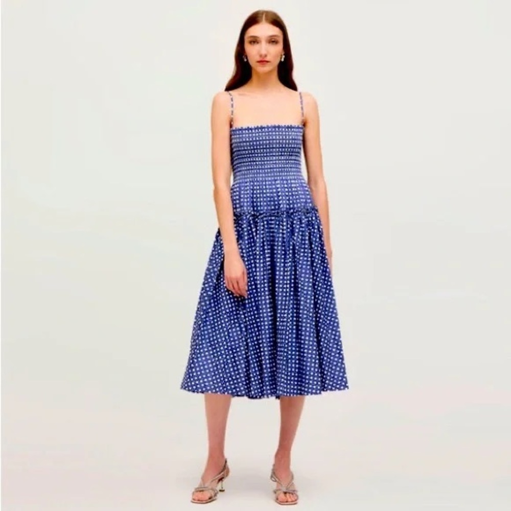 Hill House Blue and White Midi Dress - Picture 3 of 6